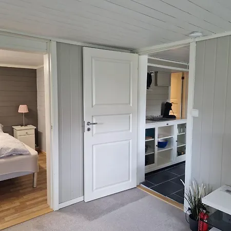 Cosy Living Room, Bedroom And Bathroom And Kitchen Area Kolavåg